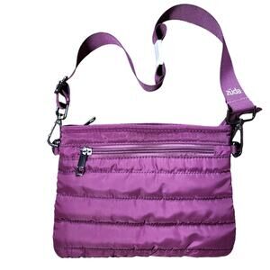 Zuda quilted nylon bag blackberry